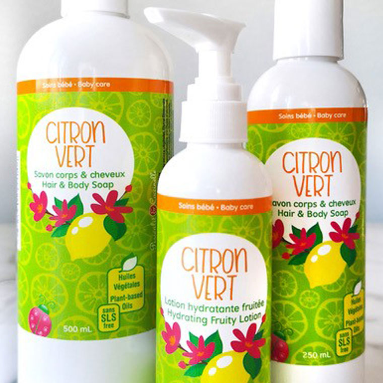 Labeled Citron Vert products