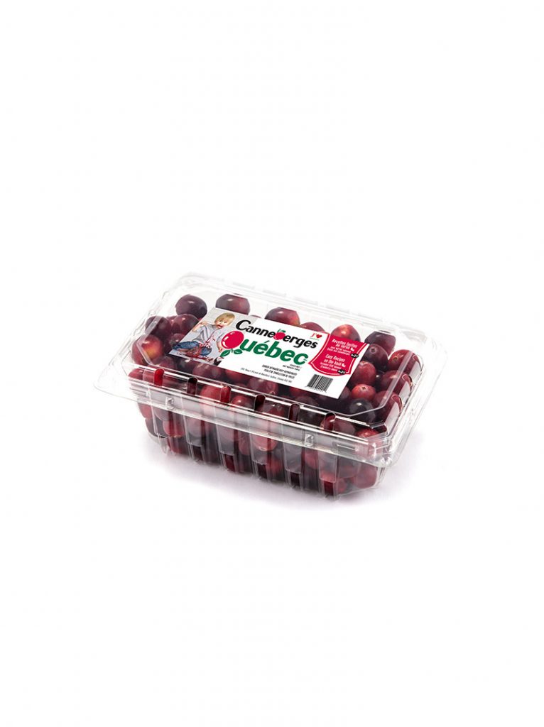 Labeled package for cranberries