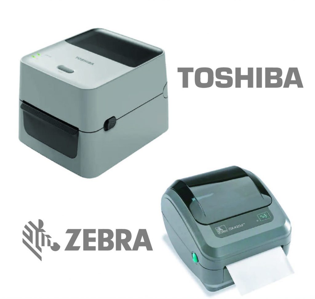 Étiqueteuses Toshiba et Zebra